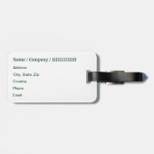 ブラウン・トラウトのはえの魚釣りの漁師 ラゲッジタグ (裏面横)