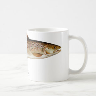 ブラウン・トラウトの魚のコーヒー・マグ コーヒーマグカップ