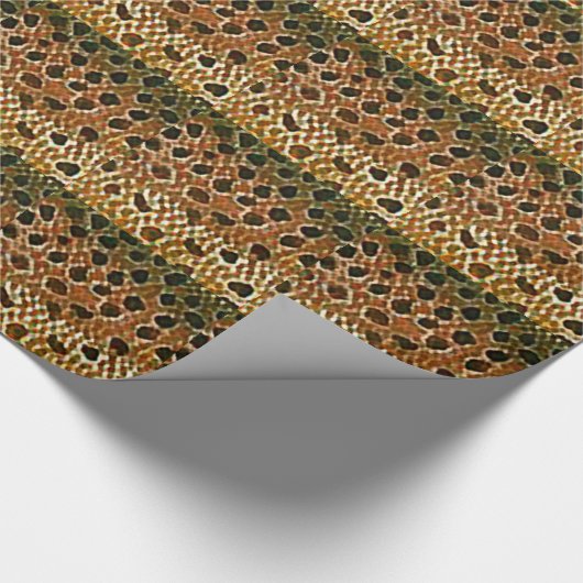 ブラウン・トラウトの魚の皮のプリント ラッピングペーパー (角)