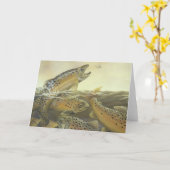 ブラウン・トラウトカード カード (黄色い花)