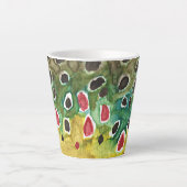 ブラウン·トラウト·フライ·フィッシング カフェラテマグ (正面)