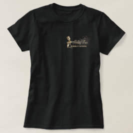 ブラウン ドット ペイント スプレー タンニング Tシャツ