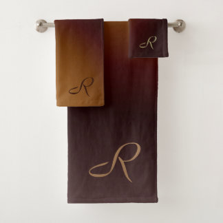 ブラウン バスタオルセット