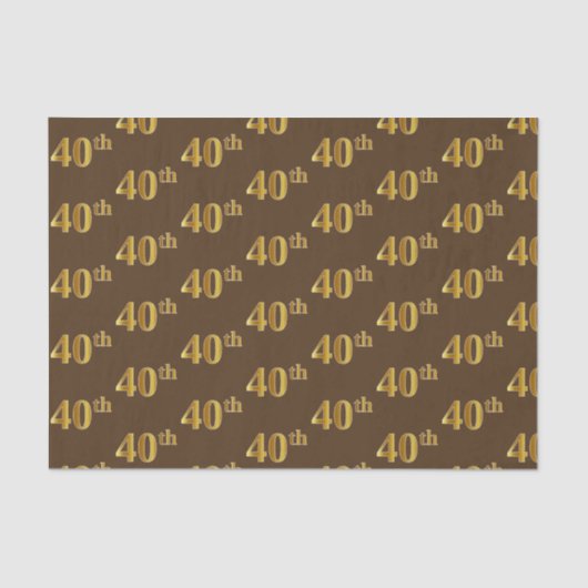 ブラウン、フェイク金ゴールド40位(40位)イベント 薄葉紙 (正面)