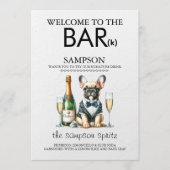 ブラウン フレンチブルドッグ バー メニュー (正面)