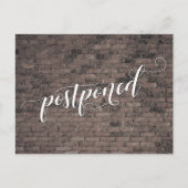 ブラウン・ブリック結婚ズが発表を延期 ポストカード (正面)