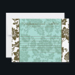 ブラウン/ブルーフローラダマスクウェディングアドバイスカード アドバイスカード<br><div class="desc">これらの愛らしい書き込み可能なアドバイスカードは、任意の結婚に完璧な追加である。チップのシャーパイペンと一緒にこれらのカードを単に素晴らしお客様に渡す。お客様は新しい書新婦と新郎のアドバイスを下げることができます。これらの用紙は、光沢のある超重量重量120ポンドのカバー素材（カードストック）に4.25インチx 5.6インチのサイズで印刷される。私たちは、このデザインに専念する全体のラインを私たちのザズル店で結婚は、招待状(5x7)、返品ラベル、郵送ラベル、封筒用シール、郵便切手、カップケーキを選ぶ、ウォーターボトルラッパー、ハーシーの1.55ozを含む。大きなバーラッパー、ハーシーのミニチュアバッグラッパー、電子レンジのポップコーンアドバイスラッパー、書き込み可能座席表、グッズバッグトッパー、FLATサンキューカード(4x5)、HAPPEDサンキューカード(4x5)、メッセージカード、メニューカード、ミントマッチブック、棒つきキャンデーカバー、ブックマーク、ビンゴカードマーカー、ビンゴカード呼び出しシート、書き込み可能カード(4x5)、など。</div>