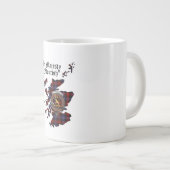 ブラウン/ブルーンのクランバッジジャンボマグカップ ジャンボコーヒーマグカップ (正面右)