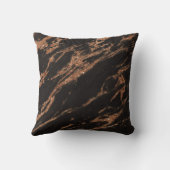 ブラウン/ブロンズ大理石枕 クッション (裏面)