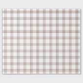 ブラウン·プモダンレイド|大きいパターン|折り返し紙 ラッピングペーパー (フラット)