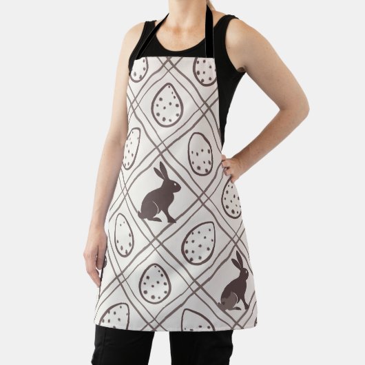 ブラウン・プレイド・イースター エプロン (インサイチュ)