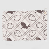 ブラウン・プレイド・イースター ゴルフタオル (横)