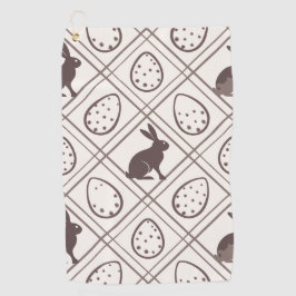 ブラウン・プレイド・イースター ゴルフタオル