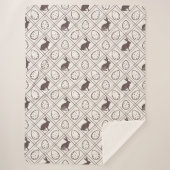 ブラウン・プレイド・イースター シェルパブランケット (正面)