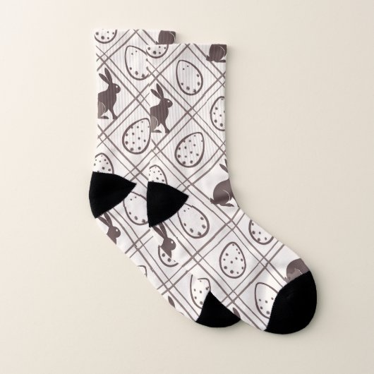 ブラウン・プレイド・イースター ソックス (ペア)