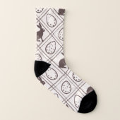 ブラウン・プレイド・イースター ソックス (左内側)