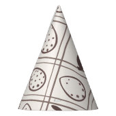 ブラウン・プレイド・イースター パーティーハット (左)