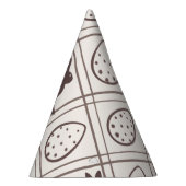 ブラウン・プレイド・イースター パーティーハット (右)