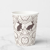 ブラウン・プレイド・イースター 紙コップ (右)