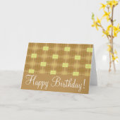 ブラウン・プレイド「誕生日カード」 カード (黄色い花)