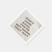 ブラウン&ベージュグランジ紙 スタンダードカクテルナプキン (角)