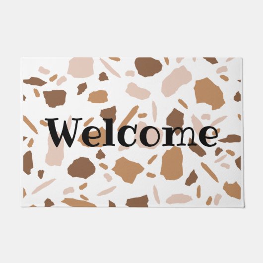 ブラウン&ベージュタンテラッツォ ドアマット (正面)