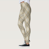 ブラウン&ベージュタータンチェックプレイド レギンス (左)