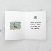 ブラウン・ペリカンの父の日 カード (内部)