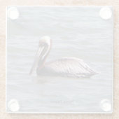 ブラウン・ペリカン・グラス・コースター ガラスコースター (裏面)