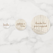 ブラウン&ホワイトアンティークヴィンテージゴルフクラブ コンフェッティ (裏面)