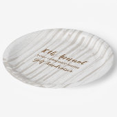 ブラウン&ホワイトアンティークヴィンテージゴルフクラブ ペーパープレート (アングル)