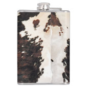 ブラウン&ホワイトカウプリントフラスコ フラスク (裏面)