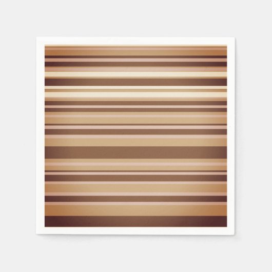 ブラウン&ホワイト紙ナプキンス スタンダードカクテルナプキン (正面)