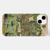 ブラウン/ホーゲンベルクによるポルトガル・リスボンの古地図 Case-Mate iPhoneケース (裏面 (横))