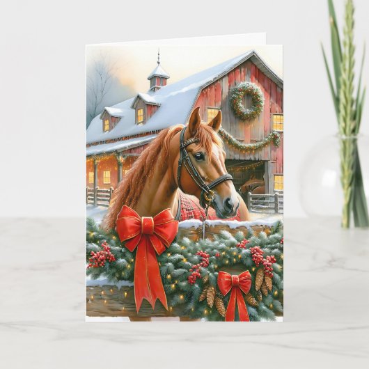 ブラウン・ホース、ボウズ・アンド・バーンズ ラスティック クリスマス (正面)