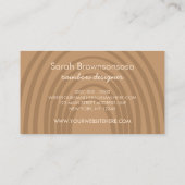 ブラウン ボーホー レインボー ベビー ルーム 名刺 (裏面)