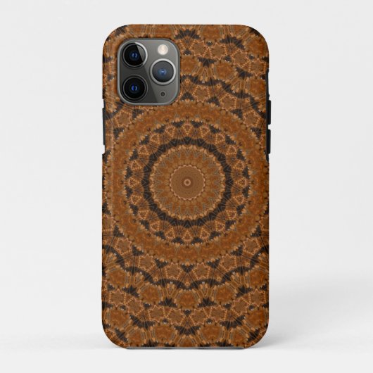 ブラウン マンダラ ホイール... Case-Mate iPhoneケース (裏面)