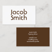 ブラウン・ミステリー・ライター 名刺 (正面/裏面)