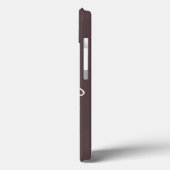 ブラウン ミニマリスト スクリプト 名前入り Case-Mate iPhoneケース (裏面 / 左)