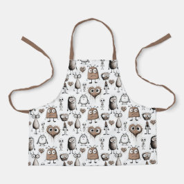 ブラウン・モンスターチルドレン・エプロン エプロン