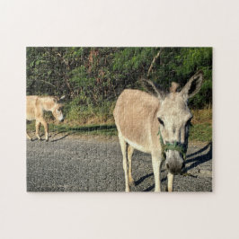 ブラウン·ロバの動物ペット·おもしろい ジグソーパズル