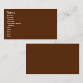 ブラウン 名刺 (正面/裏面)