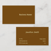 ブラウン 名刺 (正面/裏面)