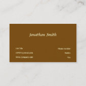 ブラウン 名刺 (裏面)