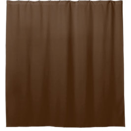 ブラウン:均一な固体色 シャワーカーテン