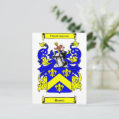 ブラウン（英語）コート・オブ・アームズ ポストカード (スタンド正面)