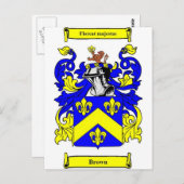 ブラウン（英語）コート・オブ・アームズ ポストカード (正面/裏面)