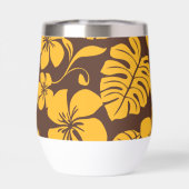 ブラウン/金ゴールドのピンクビキニ模様 (背面)