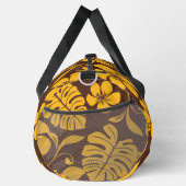 ブラウン/金ゴールドのピンクビキニ模様 ダッフルバッグ (右)