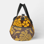 ブラウン/金ゴールドのピンクビキニ模様 ダッフルバッグ (右)